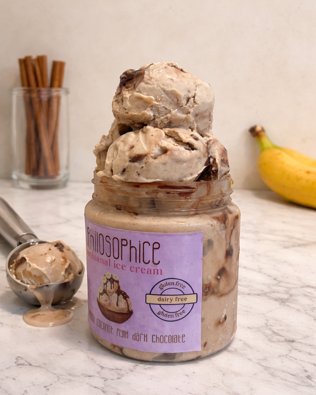 Banana Coconut Mylk Dark Chocolate - The Scoop